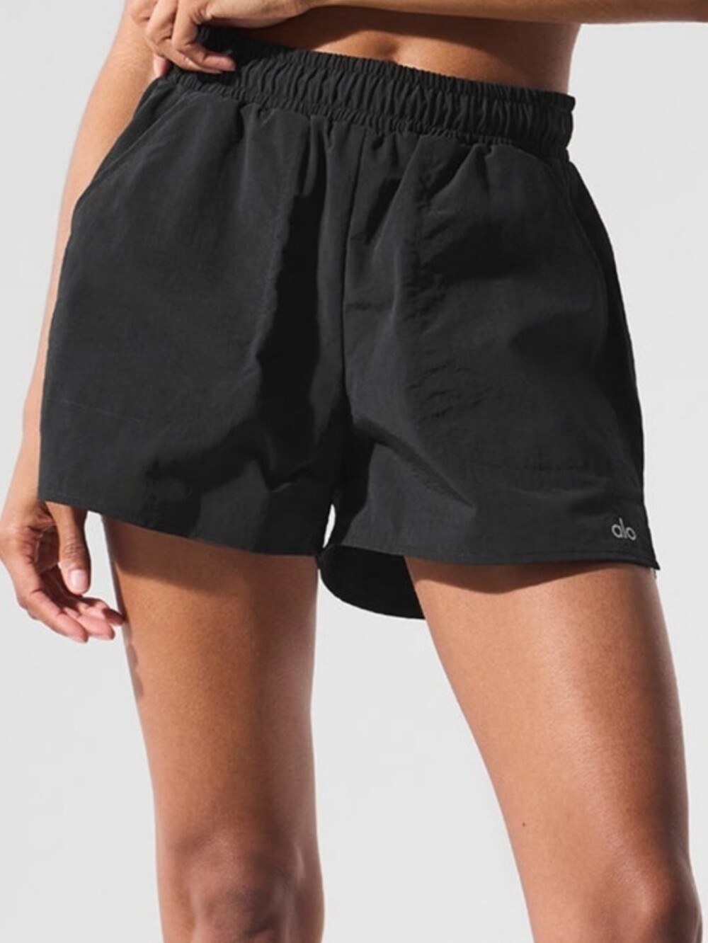 ALO Yoga Black Alumni Shorts Women's Large Activewear Running